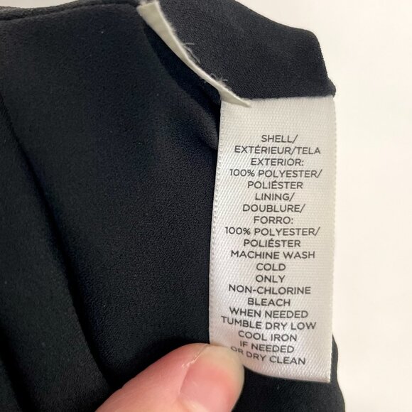 ANN TAYLOR LOFT Tiered Floral Skirt Black Blue ish Cream Short Mini Boho Work 8 - Picture 11 of 16